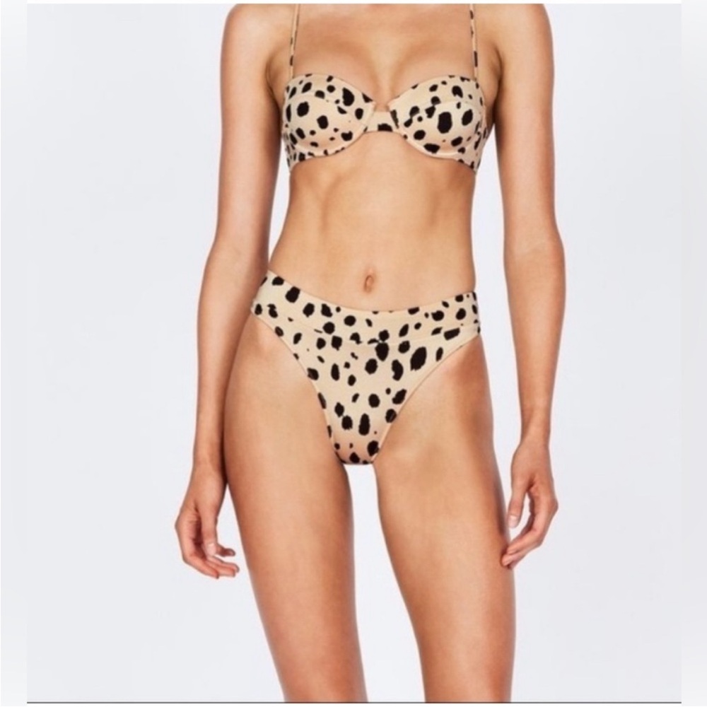 Triangl Swimwear Black and Tan Bikini